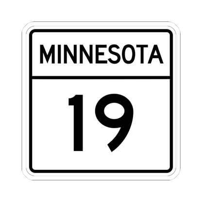 MN-19 1948 (Minnesota) (Road Sign) STICKER Vinyl Kiss-Cut Decal