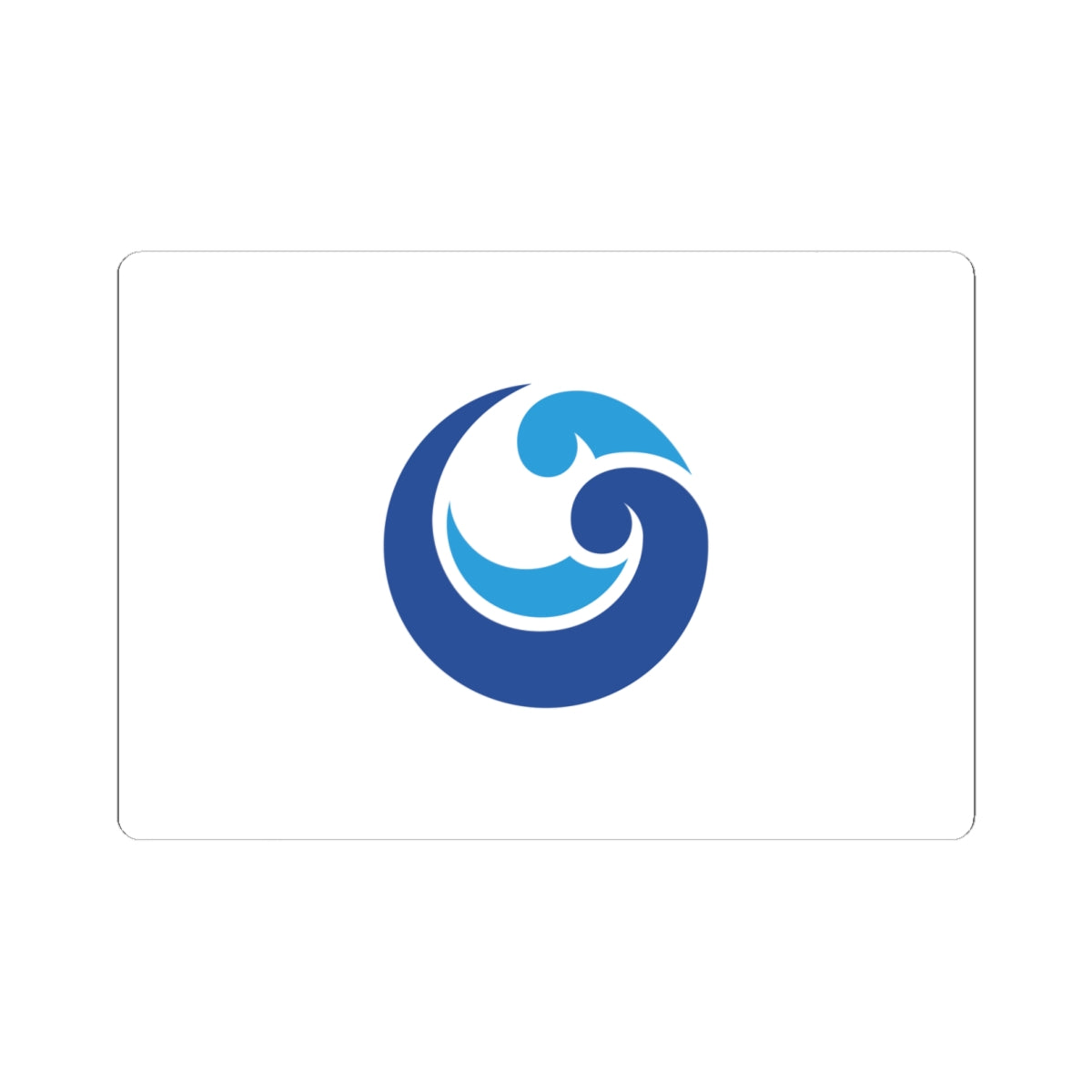 Flag of Okinoshima Shimane (Japan) STICKER Vinyl Kiss-Cut Decal