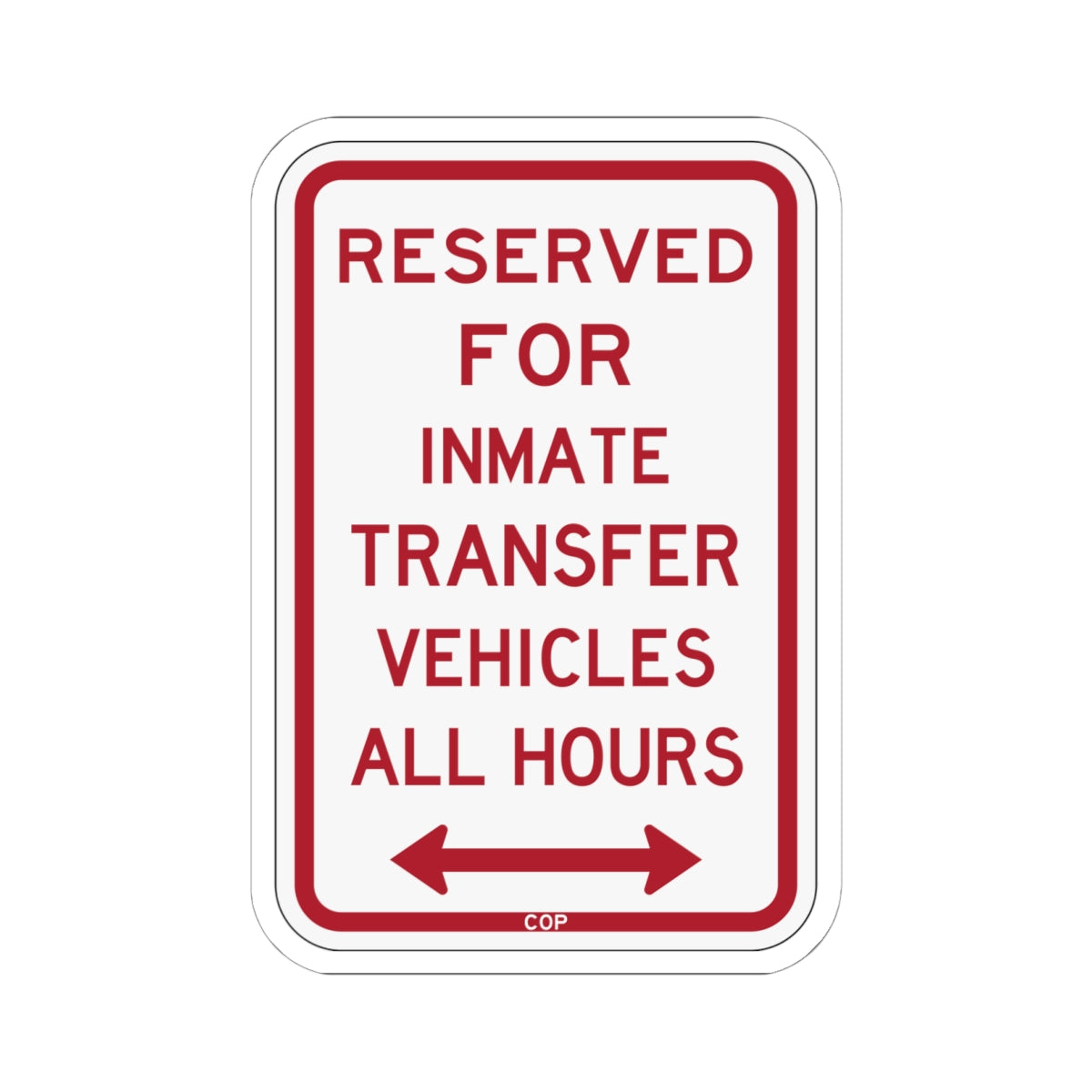 PBOT Road sign P4130D (Oregon) (Road Sign) STICKER Vinyl Kiss-Cut Decal