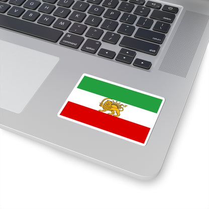 State flag of Iran 1933-1964 3-2 (Iran) STICKER Vinyl Kiss-Cut Decal