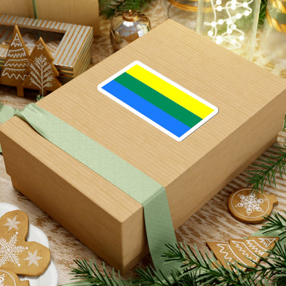 Flag of Ishimsky rayon Tyumen oblast (Russia) STICKER Vinyl Kiss-Cut Decal