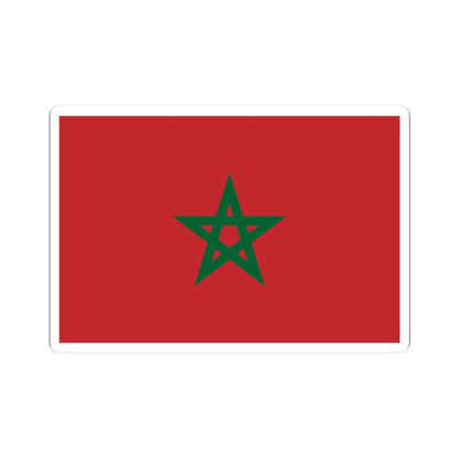 Flag of Morocco unbordered (Morocco) STICKER Vinyl Kiss-Cut Decal