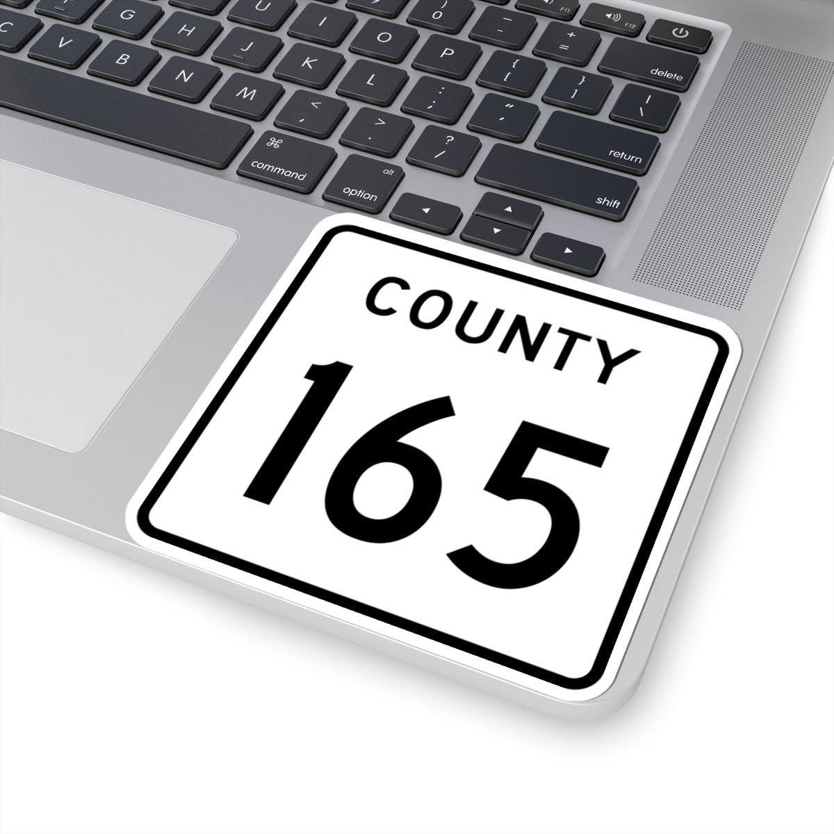 County 165 square (Minnesota) (Road Sign) STICKER Vinyl Kiss-Cut Decal