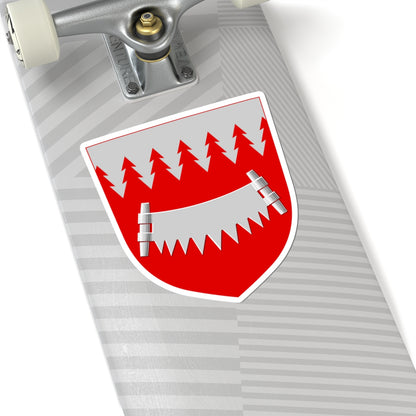 Taivalkoski.vaakuna (Finland) (Coat of Arms) STICKER Vinyl Kiss-Cut Decal