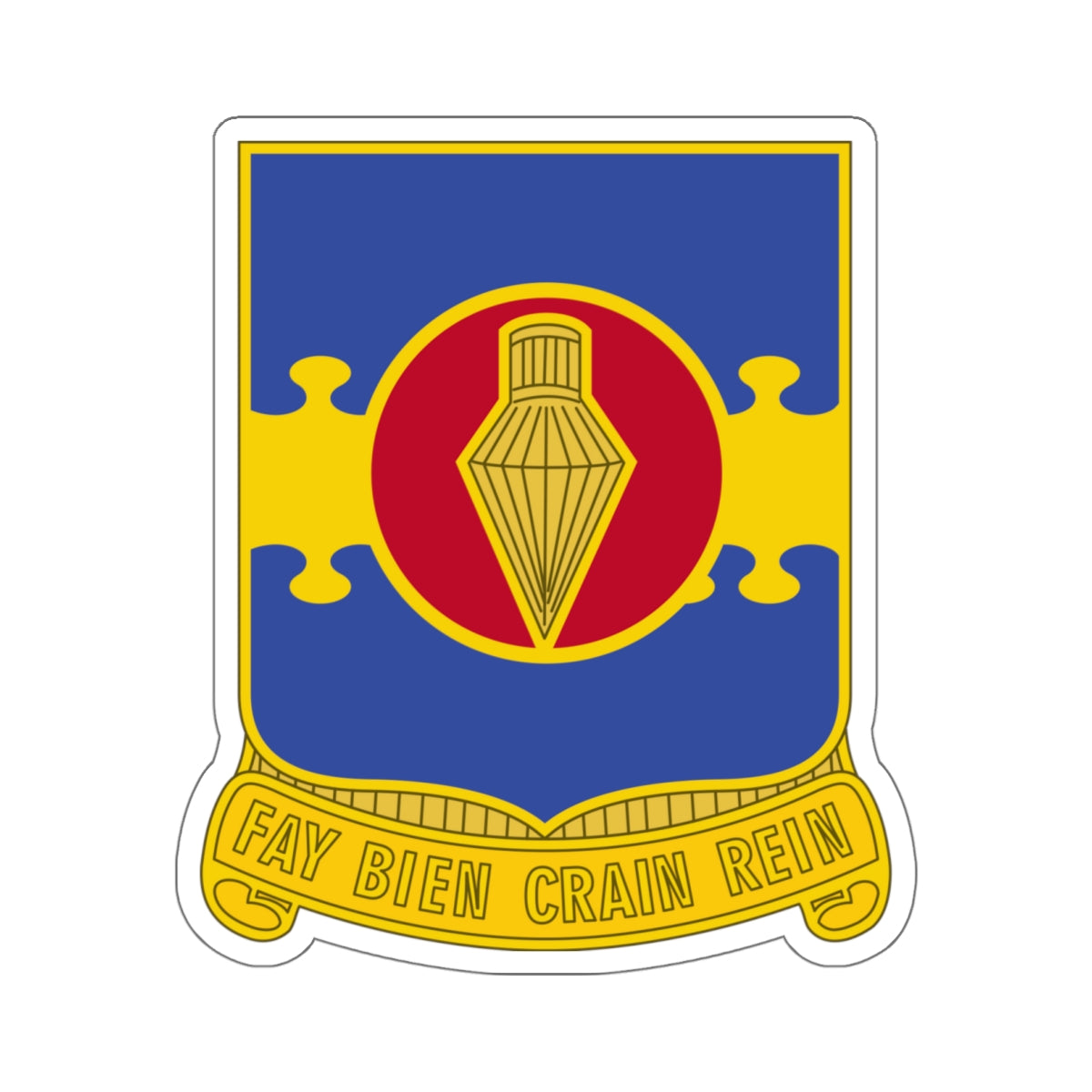 326 Airborne Engineer Battalion (U.S. Army) STICKER Vinyl Kiss-Cut Decal-6 Inch-White-The Sticker Space