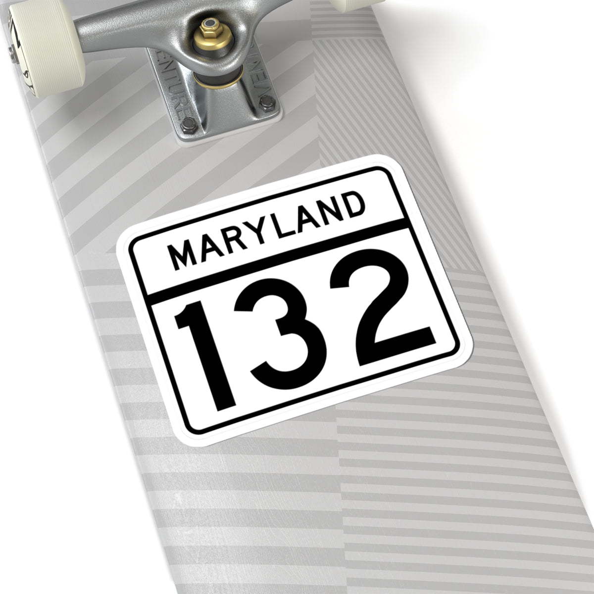 MD Route 132 (Maryland) (Road Sign) STICKER Vinyl Kiss-Cut Decal