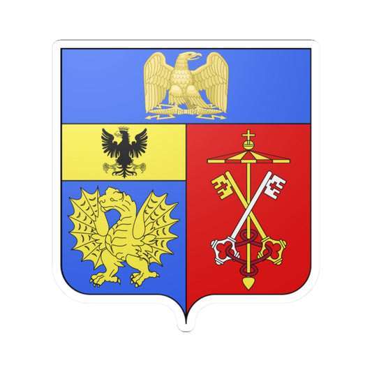 Blason Camille Borghèse2 sans orn (Italy) (Coat of Arms) STICKER Vinyl Kiss-Cut Decal