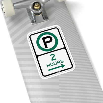 PBOT Road sign P3800R (Oregon) (Road Sign) STICKER Vinyl Kiss-Cut Decal