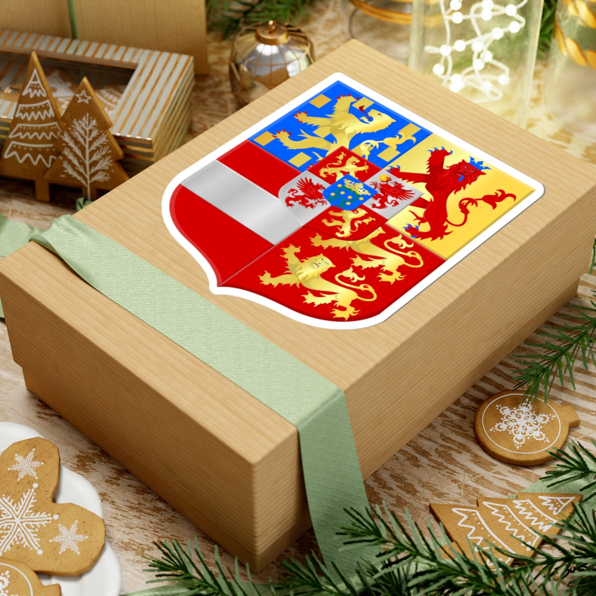 Arms Nassau-Schaumburg (Netherlands) (Coat of Arms) STICKER Vinyl Kiss-Cut Decal