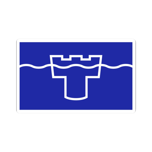 County Flag of Tyne  Wear (England) STICKER Vinyl Kiss-Cut Decal