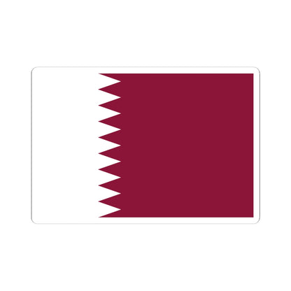 Flag of Qatar 3-2 (Qatar) STICKER Vinyl Kiss-Cut Decal