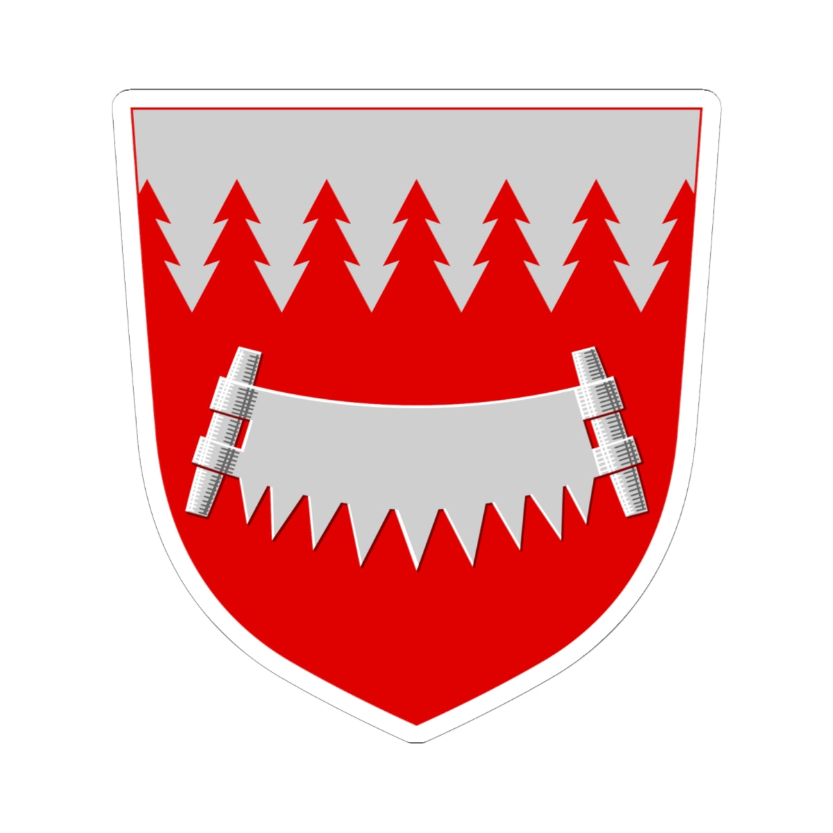 Taivalkoski.vaakuna (Finland) (Coat of Arms) STICKER Vinyl Kiss-Cut Decal