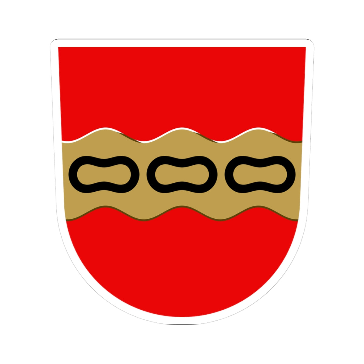 Aitolahti.vaakuna (Finland) (Coat of Arms) STICKER Vinyl Kiss-Cut Decal