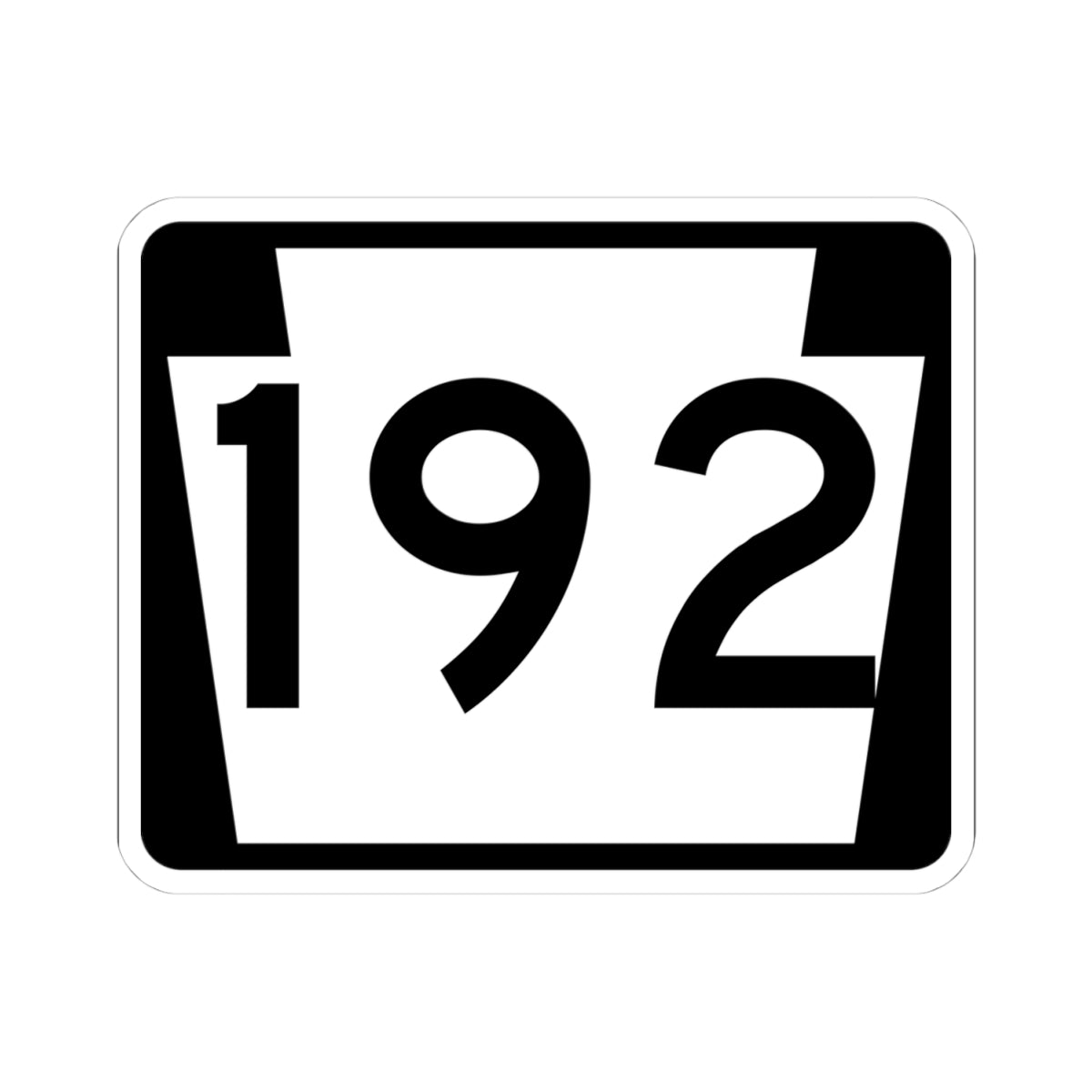 PA-192 (Pennsylvania) (Road Sign) STICKER Vinyl Kiss-Cut Decal