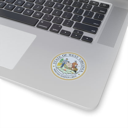 West Virginia State Seal - STICKER Vinyl Kiss-Cut Decal