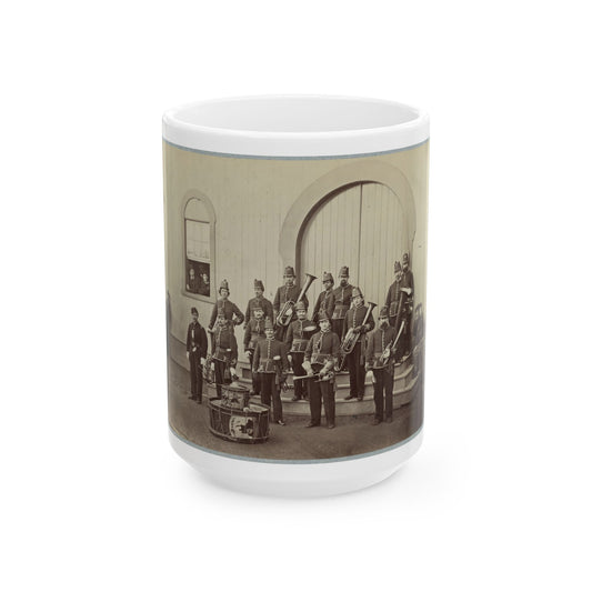 Band Of 10th Veteran Reserve Corps, Washington, D.C., April, 1865 (U.S. Civil War) White Coffee Mug