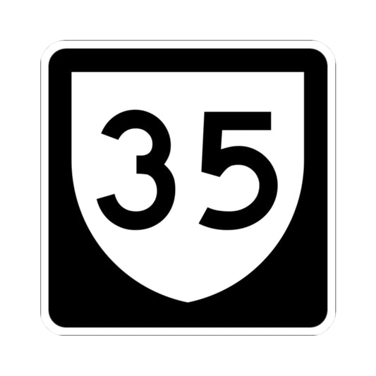 PR urban primary 35 (Puerto Rico) (Road Sign) STICKER Vinyl Kiss-Cut Decal