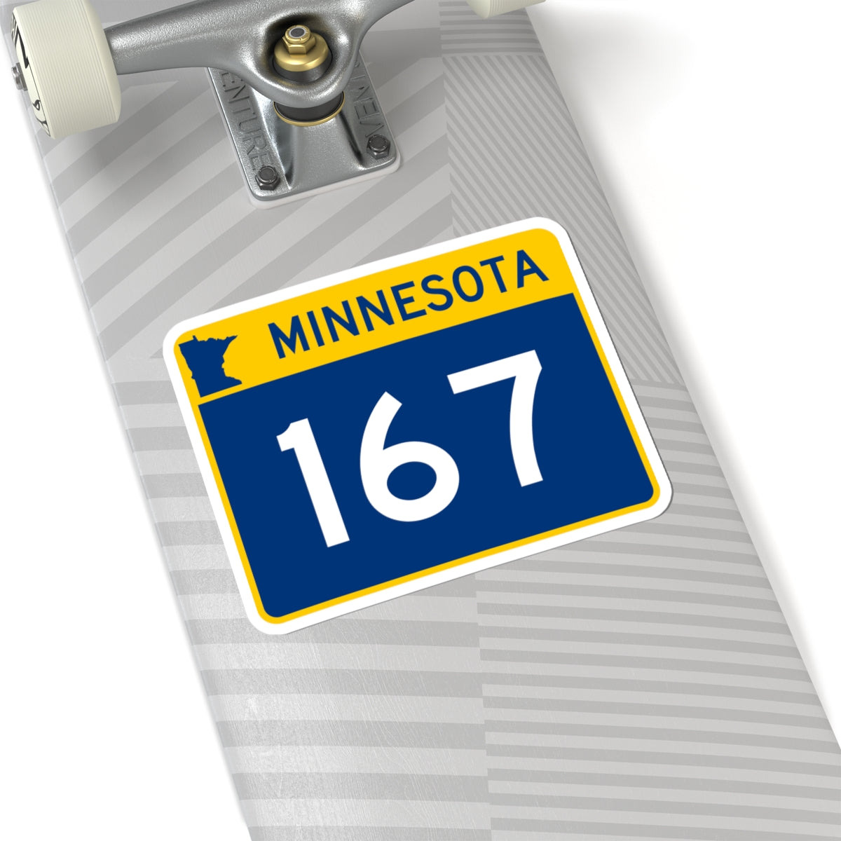 MN-167 wide (Minnesota) (Road Sign) STICKER Vinyl Kiss-Cut Decal