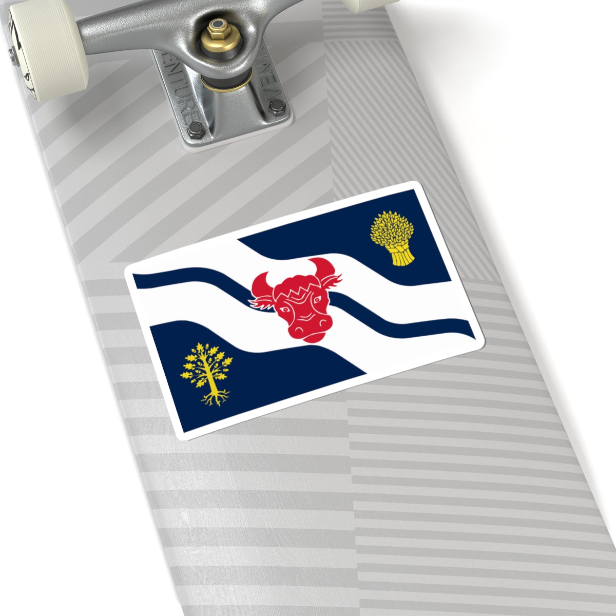 Flag of Oxfordshire (England) STICKER Vinyl Kiss-Cut Decal