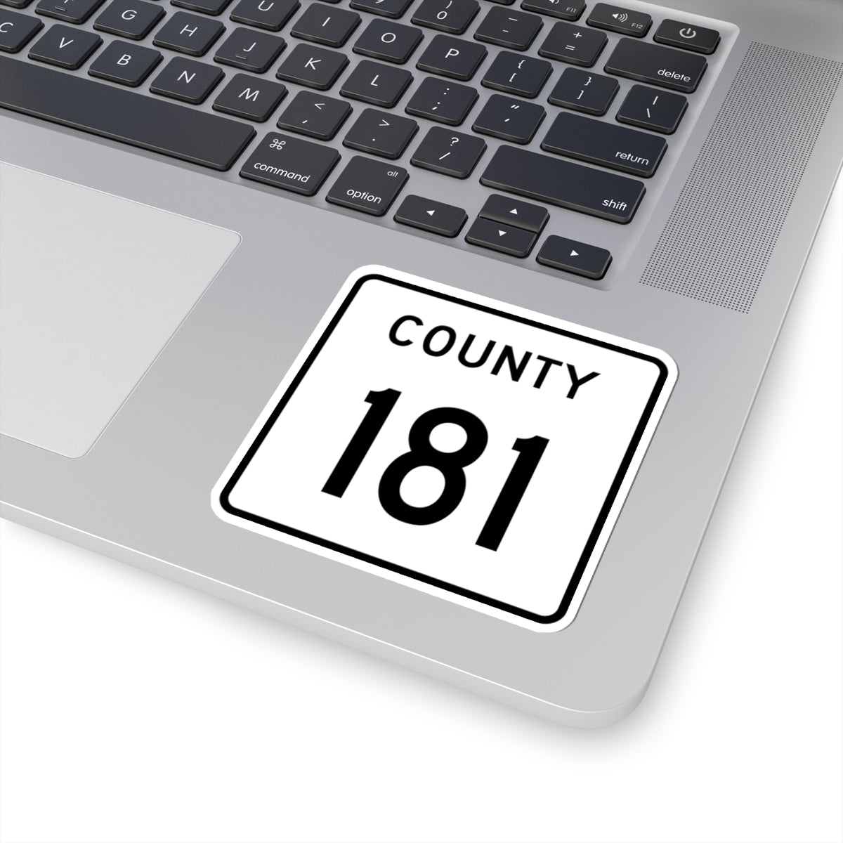 County 181 square (Minnesota) (Road Sign) STICKER Vinyl Kiss-Cut Decal