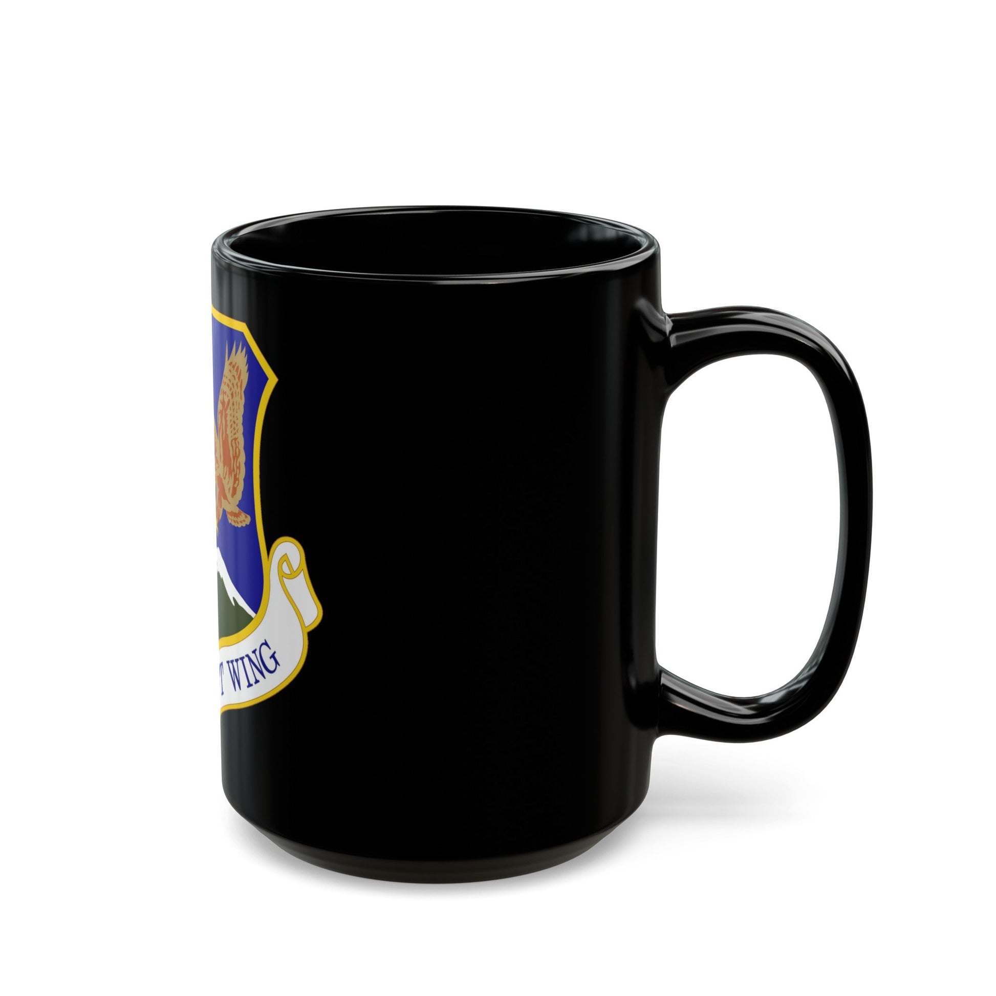 152d Airlift Wing (U.S. Air Force) Black Coffee Mug-The Sticker Space