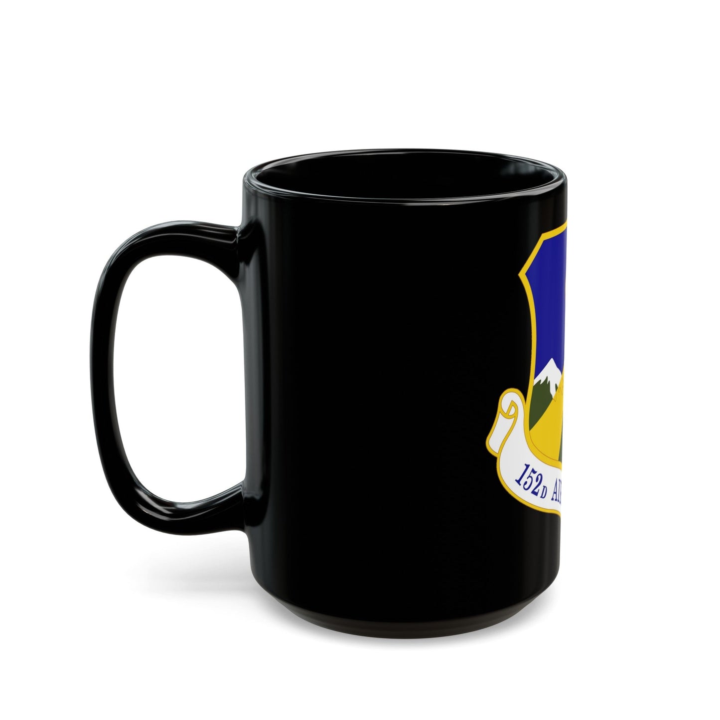 152d Airlift Wing (U.S. Air Force) Black Coffee Mug-The Sticker Space