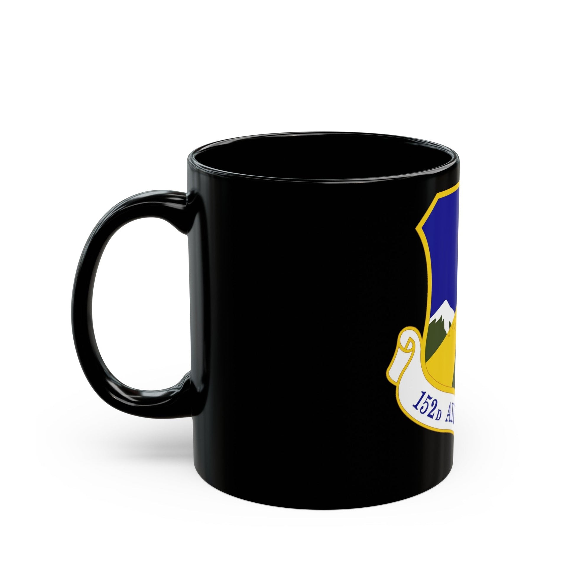 152d Airlift Wing (U.S. Air Force) Black Coffee Mug-The Sticker Space