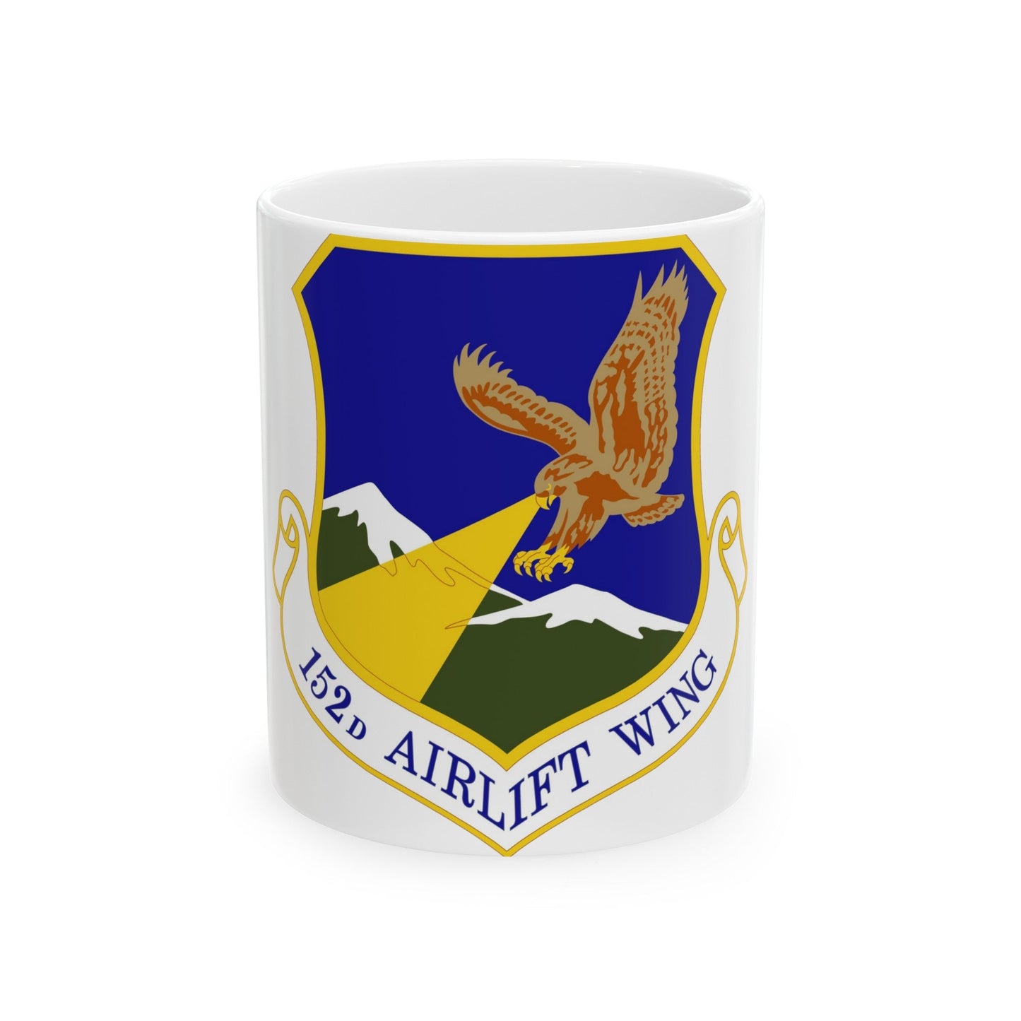 152d Airlift Wing (U.S. Air Force) White Coffee Mug-11oz-The Sticker Space