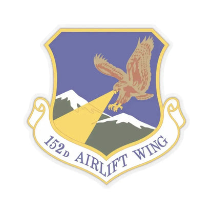 152d Airlift Wing (U.S. Air Force) STICKER Vinyl Kiss-Cut Decal 2 Inch Transparent - The Sticker Space