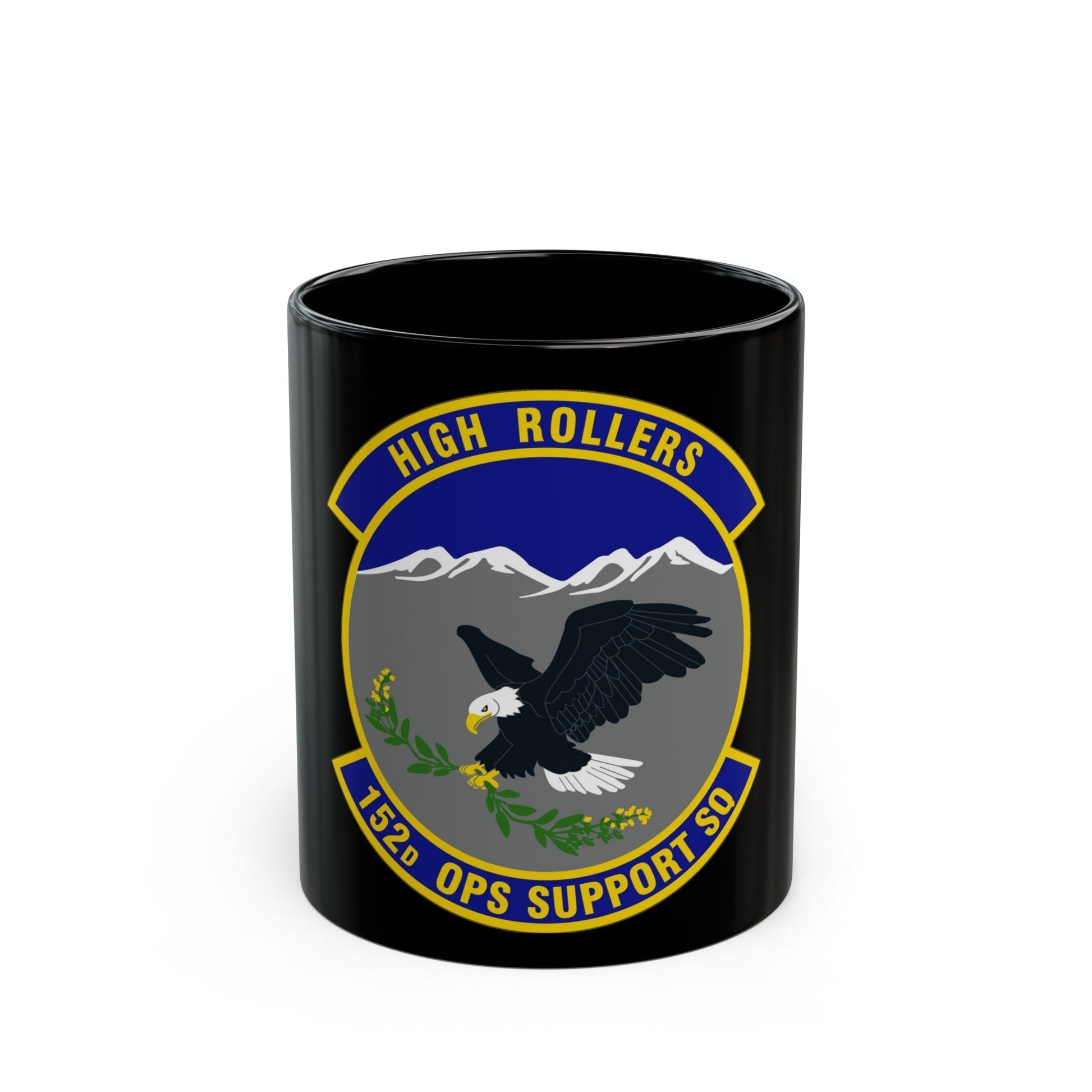 152d Operations Support Squadron (U.S. Air Force) Black Coffee Mug-11oz-The Sticker Space