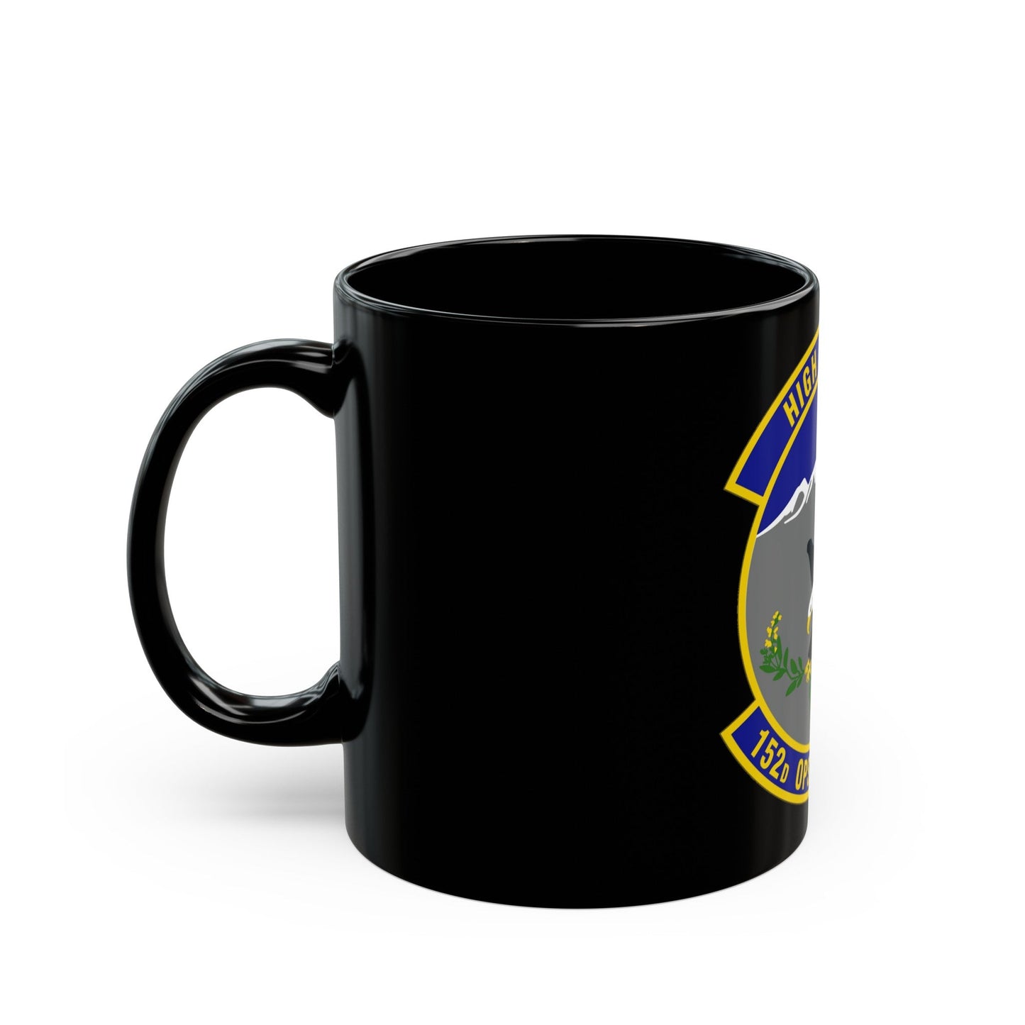 152d Operations Support Squadron (U.S. Air Force) Black Coffee Mug-The Sticker Space