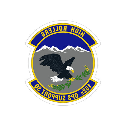 152d Operations Support Squadron (U.S. Air Force) REVERSE PRINT Transparent STICKER-6" × 6"-The Sticker Space