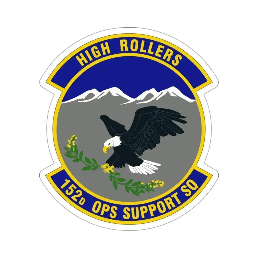 152d Operations Support Squadron (U.S. Air Force) STICKER Vinyl Die-Cut Decal 3 Inch - The Sticker Space