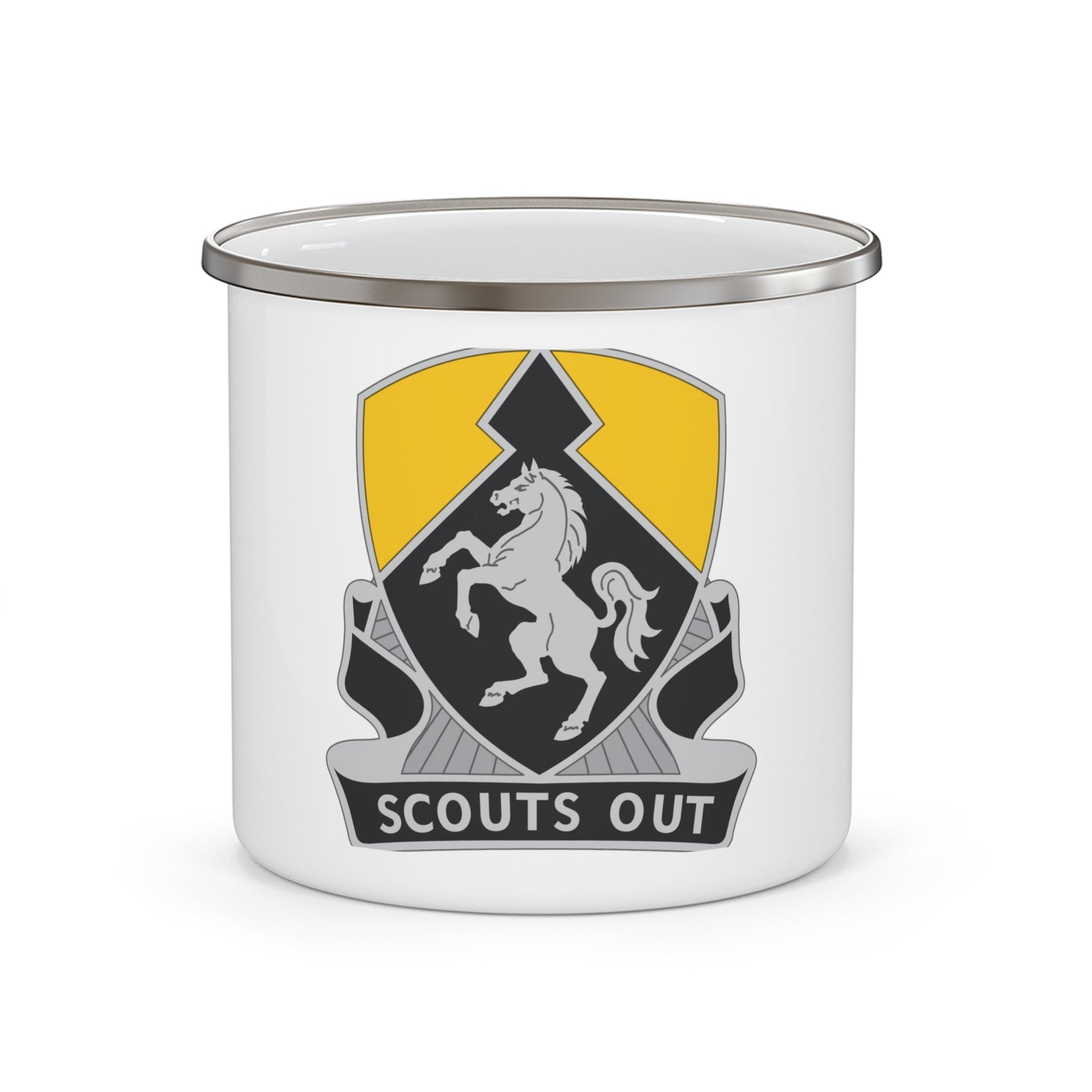 153 Cavalry Regiment (U.S. Army) 12oz Enamel Mug-12oz-The Sticker Space