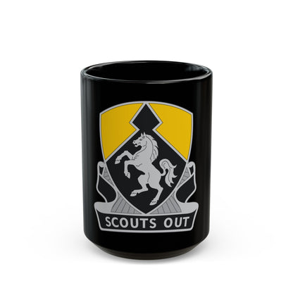 153 Cavalry Regiment (U.S. Army) Black Coffee Mug-15oz-The Sticker Space