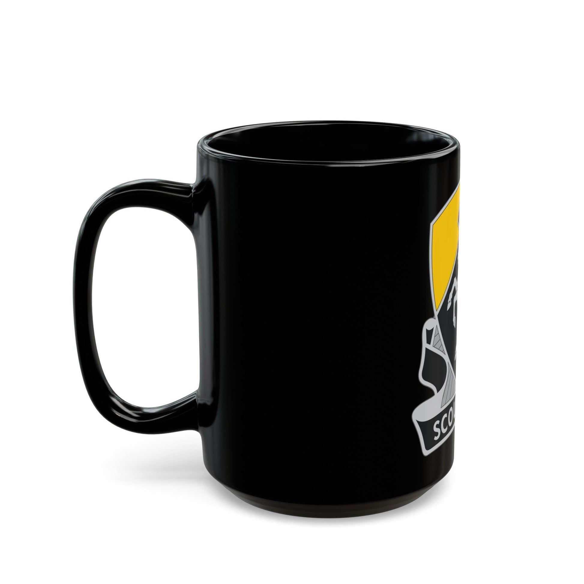 153 Cavalry Regiment (U.S. Army) Black Coffee Mug-The Sticker Space