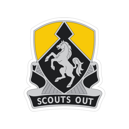 153 Cavalry Regiment (U.S. Army) Transparent STICKER Die-Cut Vinyl Decal-3 Inch-The Sticker Space