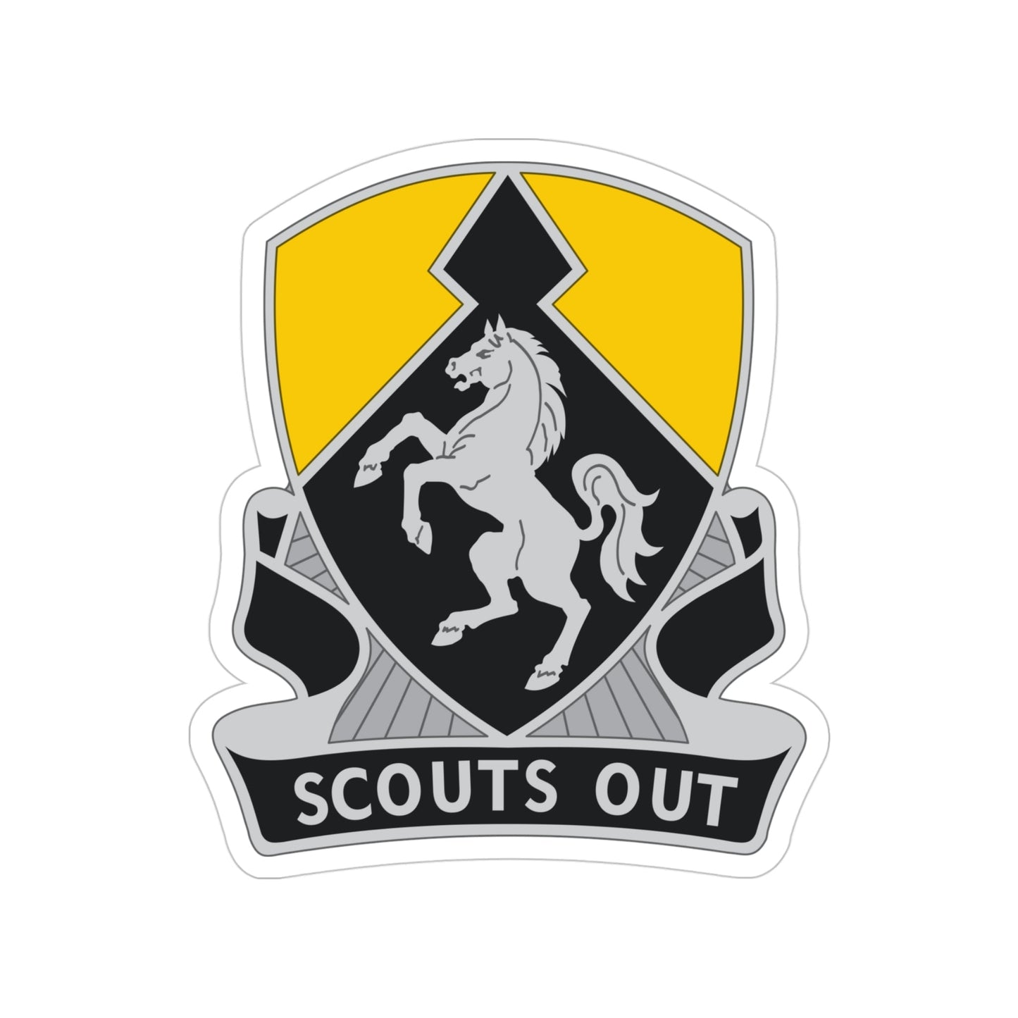 153 Cavalry Regiment (U.S. Army) Transparent STICKER Die-Cut Vinyl Decal-4 Inch-The Sticker Space