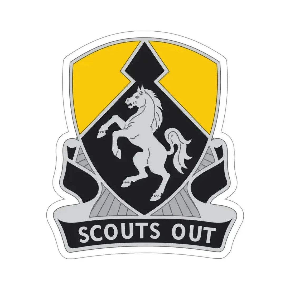 153 Cavalry Regiment (U.S. Army) STICKER Vinyl Die-Cut Decal 4 Inch - The Sticker Space