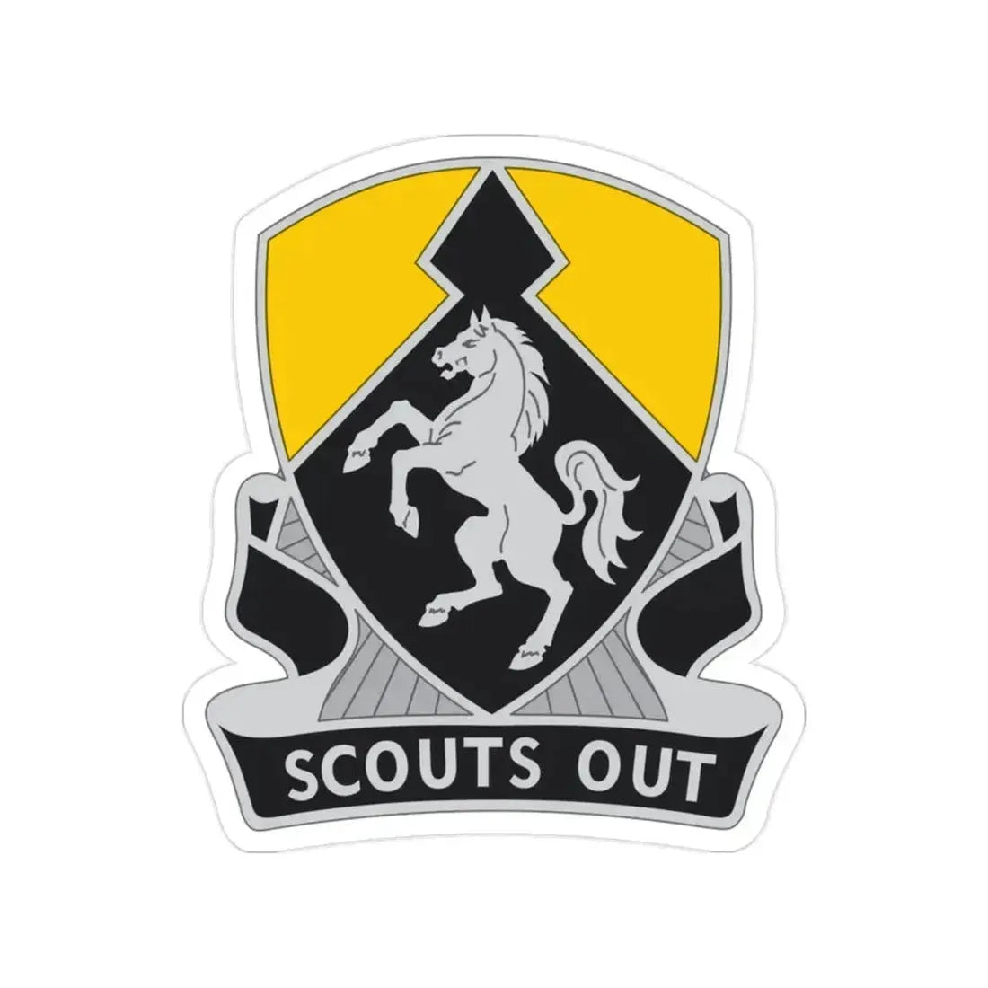 153 Cavalry Regiment (U.S. Army) Transparent STICKER Die-Cut Vinyl Decal 2 Inch - The Sticker Space