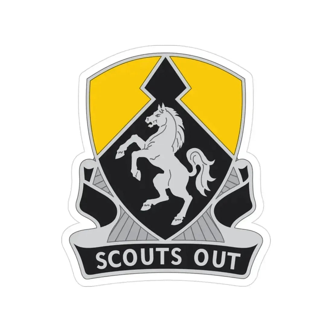 153 Cavalry Regiment (U.S. Army) Transparent STICKER Die-Cut Vinyl Decal 3 Inch - The Sticker Space