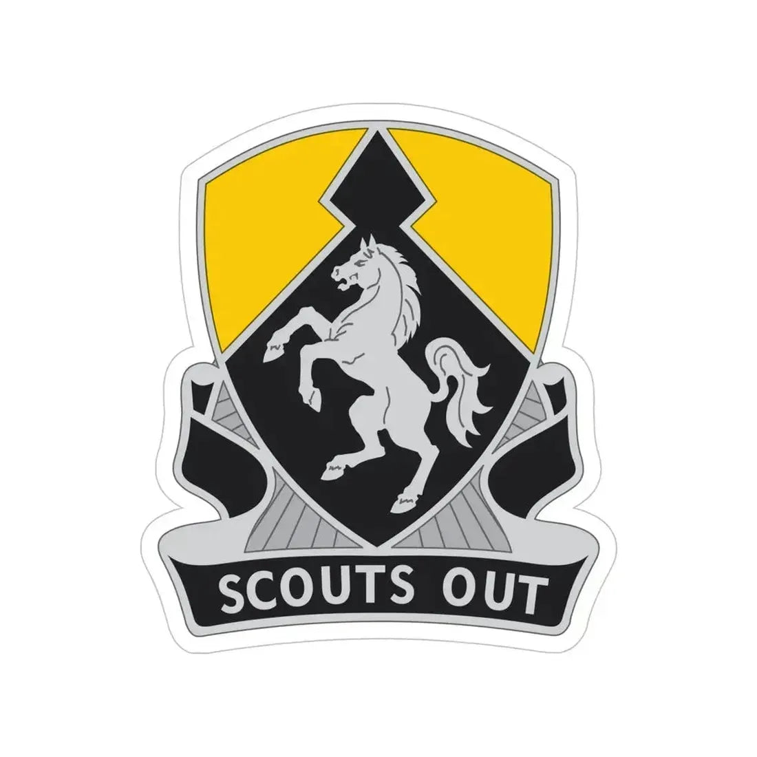 153 Cavalry Regiment (U.S. Army) Transparent STICKER Die-Cut Vinyl Decal 5 Inch - The Sticker Space