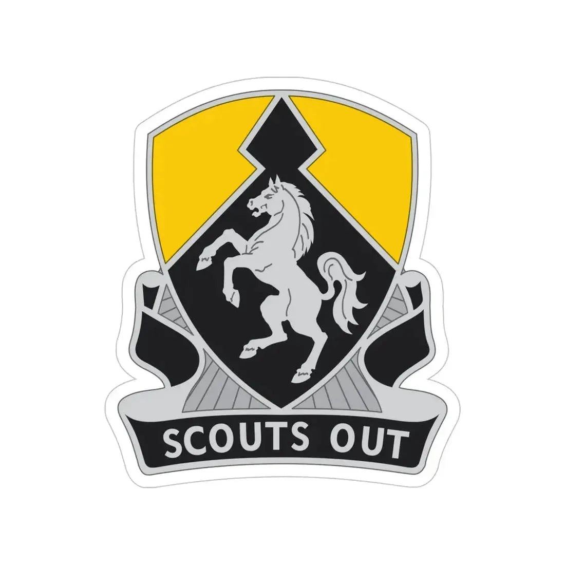 153 Cavalry Regiment (U.S. Army) Transparent STICKER Die-Cut Vinyl Decal - The Sticker Space