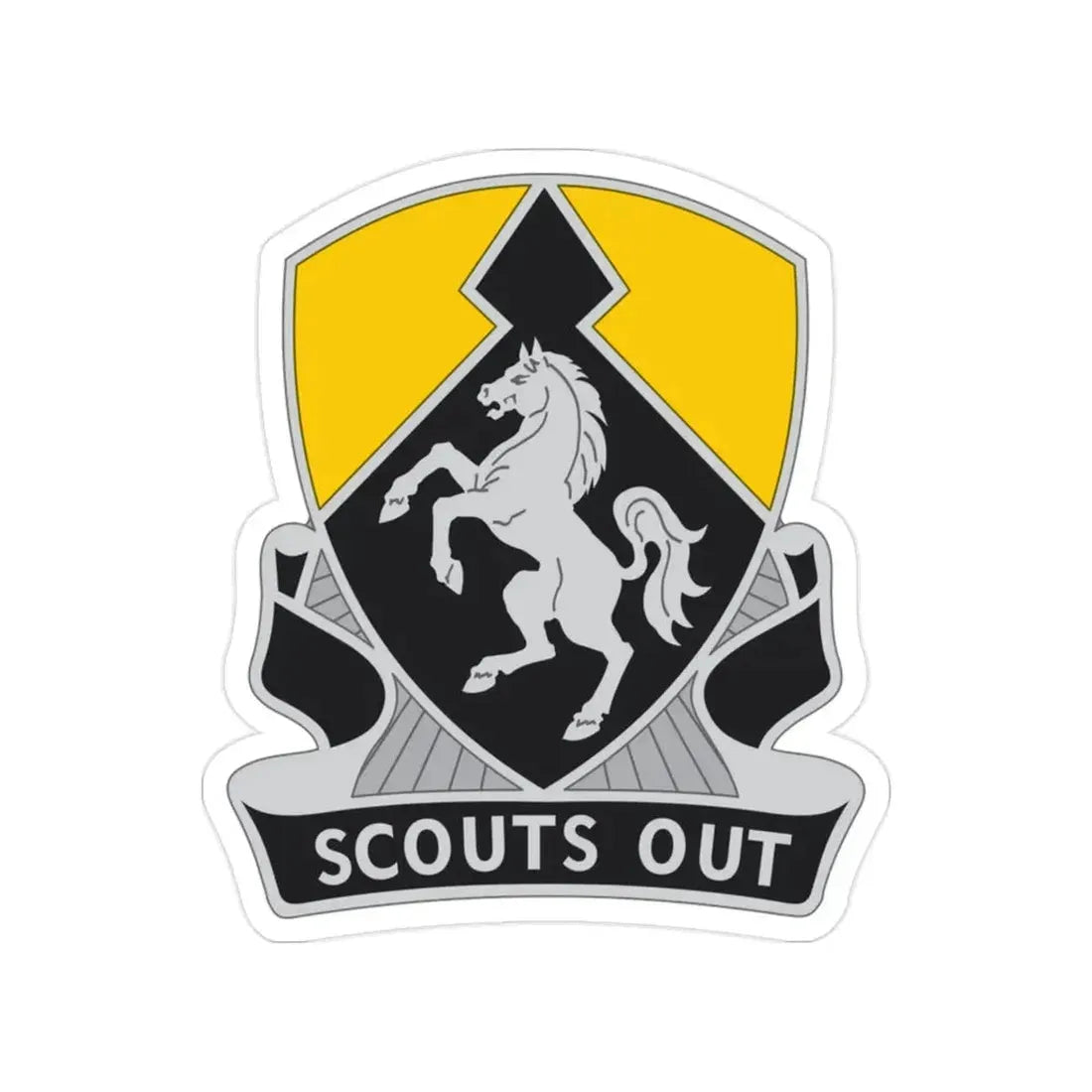 153 Cavalry Regiment (U.S. Army) Transparent STICKER Die-Cut Vinyl Decal - The Sticker Space