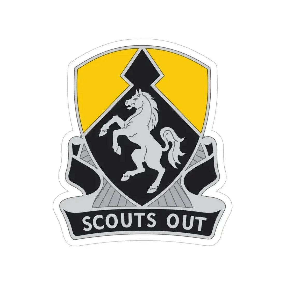 153 Cavalry Regiment (U.S. Army) Transparent STICKER Die-Cut Vinyl Decal - The Sticker Space