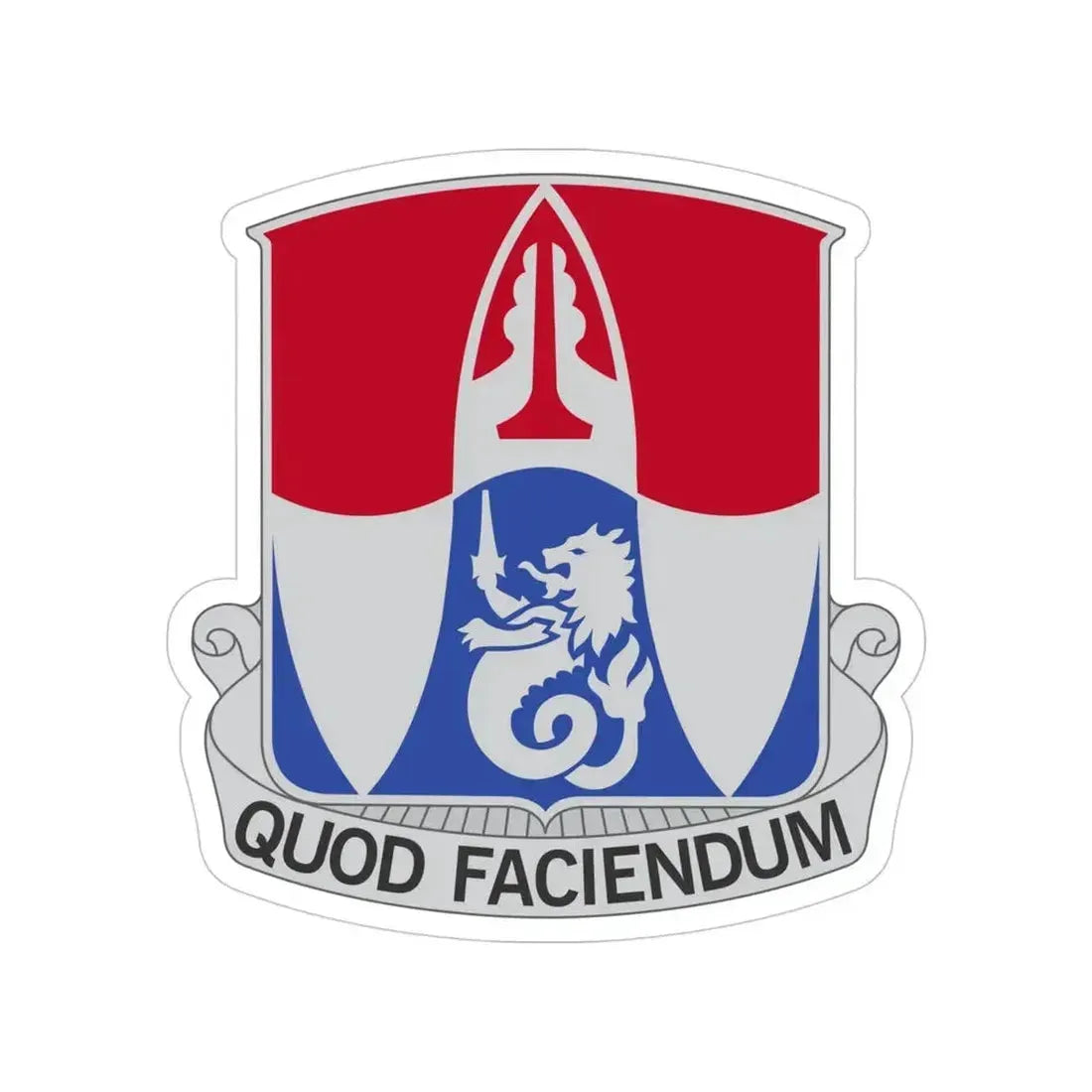 153 Engineer Battalion (U.S. Army) Transparent STICKER Die-Cut Vinyl Decal 4 Inch - The Sticker Space