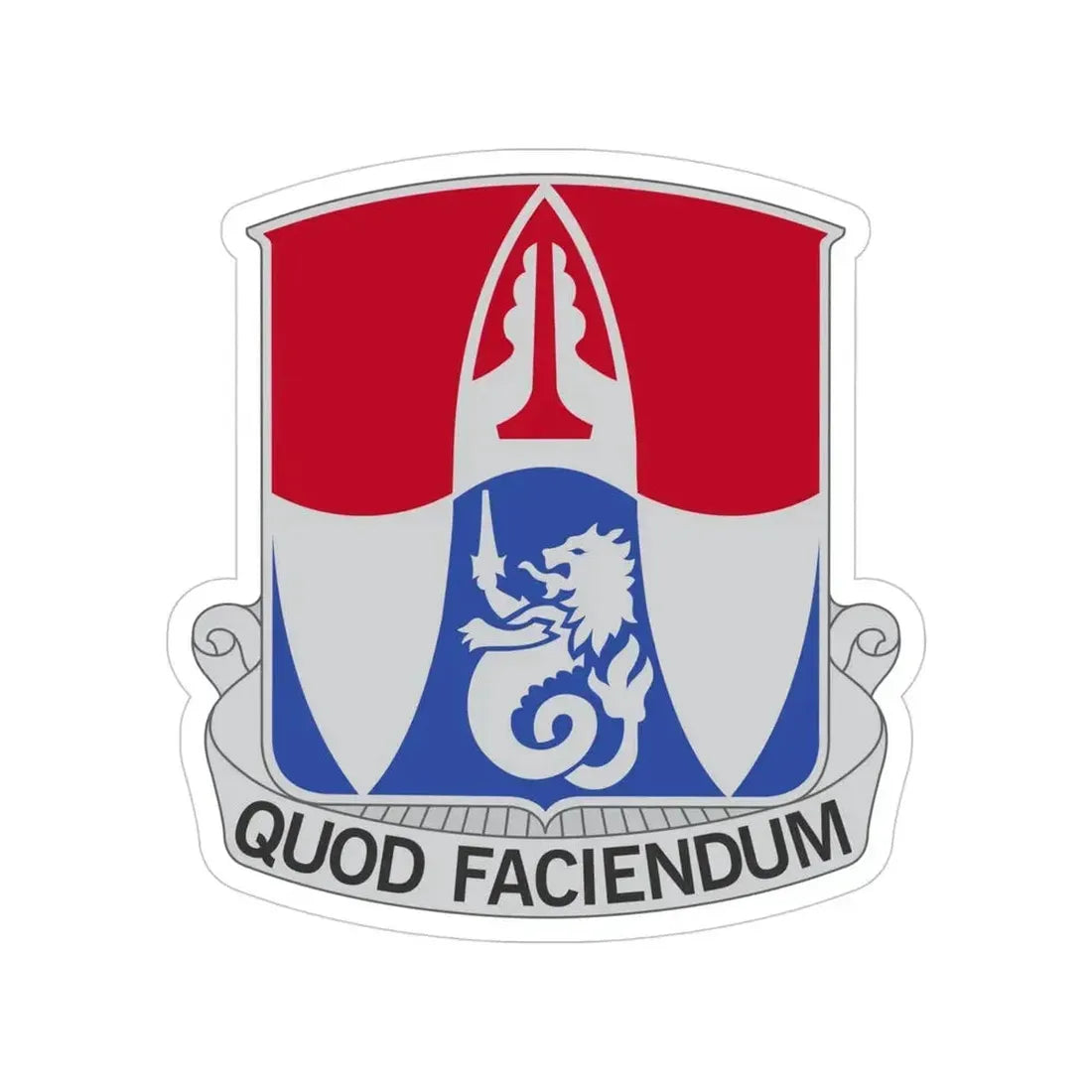 153 Engineer Battalion (U.S. Army) Transparent STICKER Die-Cut Vinyl Decal 4 Inch - The Sticker Space