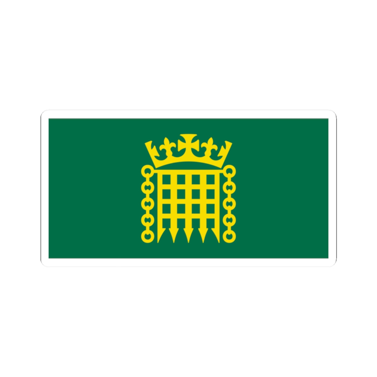 Flag House of Commons (United Kingdom) STICKER Vinyl Kiss-Cut Decal