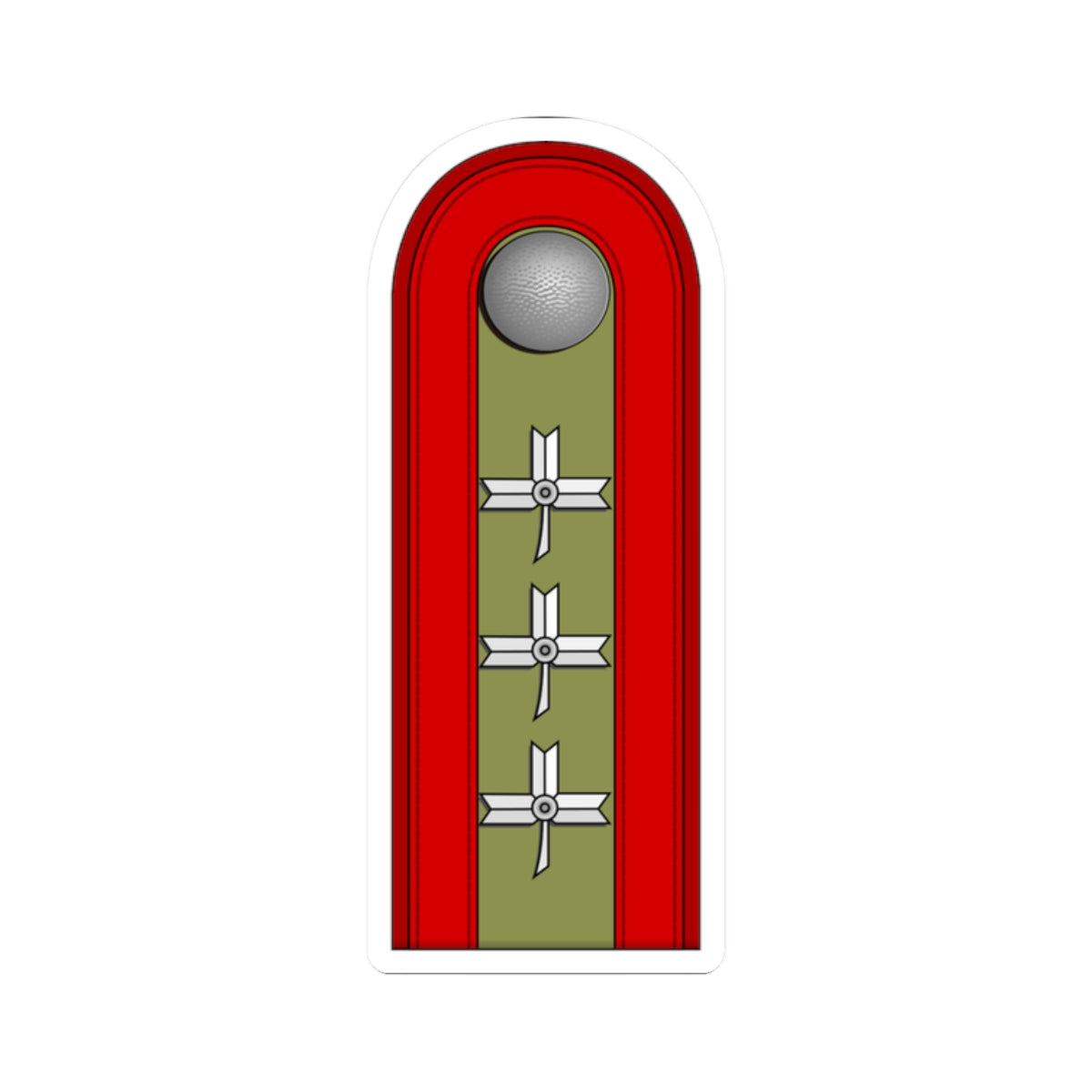 Croatia HOS OR 5 (Croatia) (Military Rank) STICKER Vinyl Kiss-Cut Decal