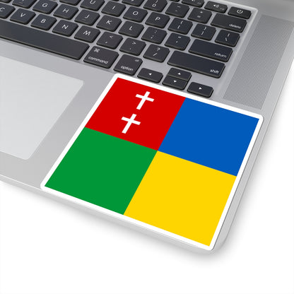 Flag of Karlivka Kirovohrad Oblast (Ukraine) STICKER Vinyl Kiss-Cut Decal